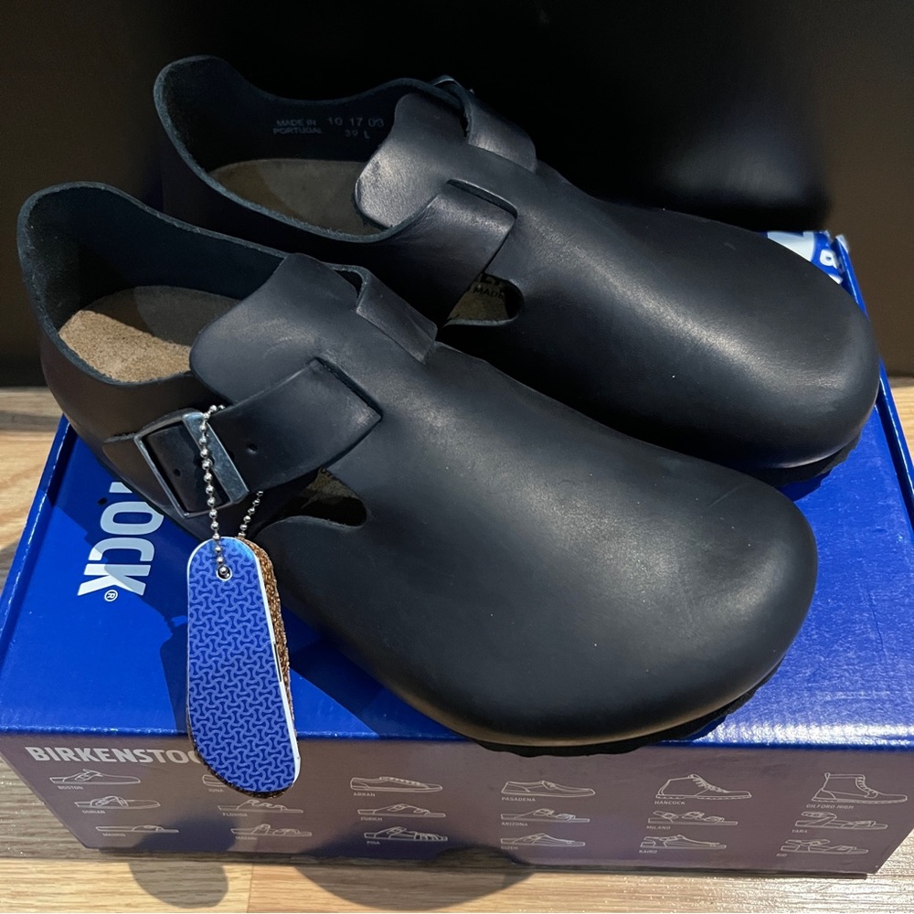 Birkenstock Leather London BS Slipon Shoes/Clogs - Size 8 BNIB